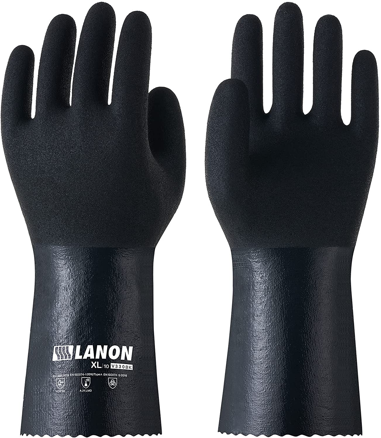 V330BK 丨 Nitrile Chemical Resistant Gloves