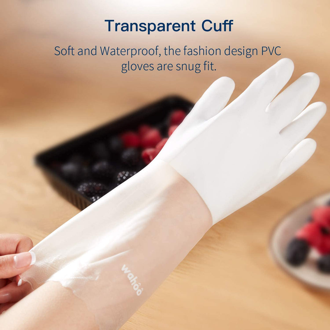 WG01丨 PVC Household Gloves, Semi-Transparent Cuff Designed