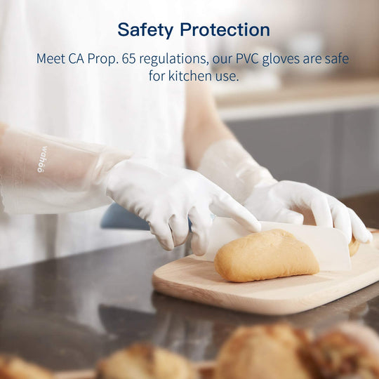 WG01丨 PVC Household Gloves, Semi-Transparent Cuff Designed