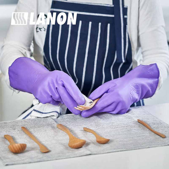 808-2 | PVC Thermal Cleaning Gloves with Blue Fleece Thermal Liner