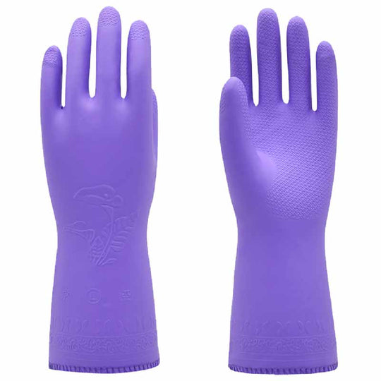 808-2 | PVC Thermal Cleaning Gloves with Blue Fleece Thermal Liner