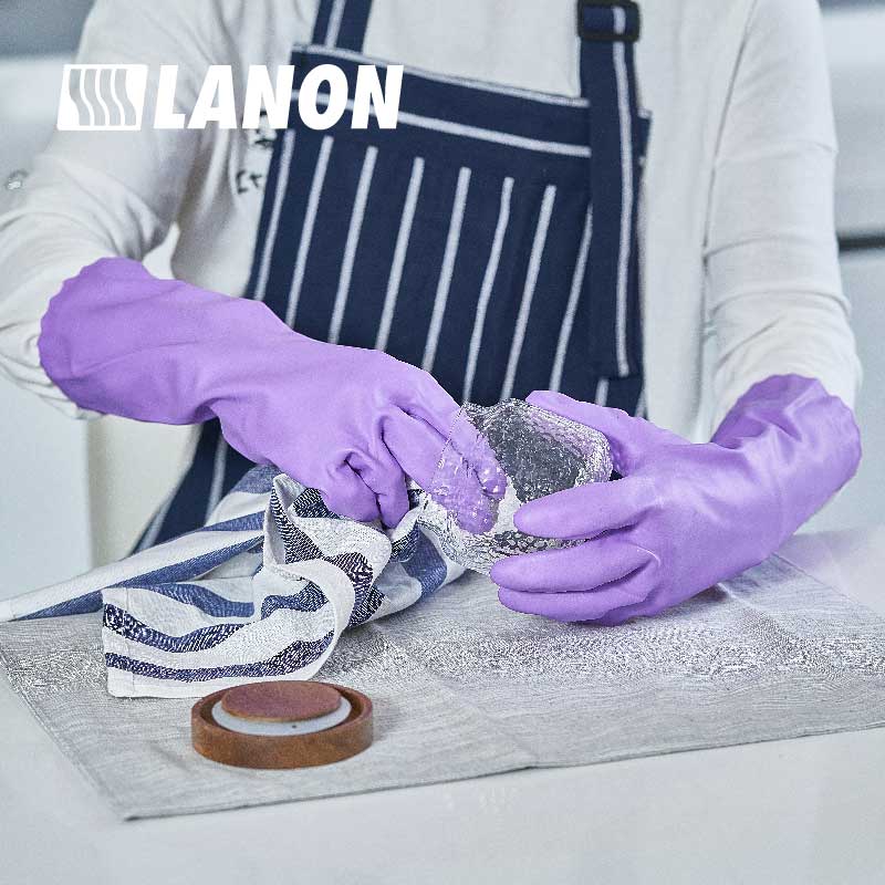 808 丨 Flocklined PVC Cleaning Gloves