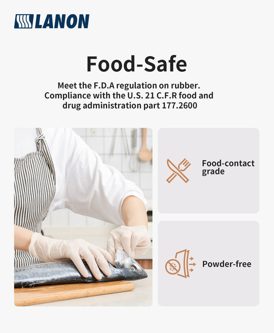 LD11 | Latex Disposable Gloves, 5 mil