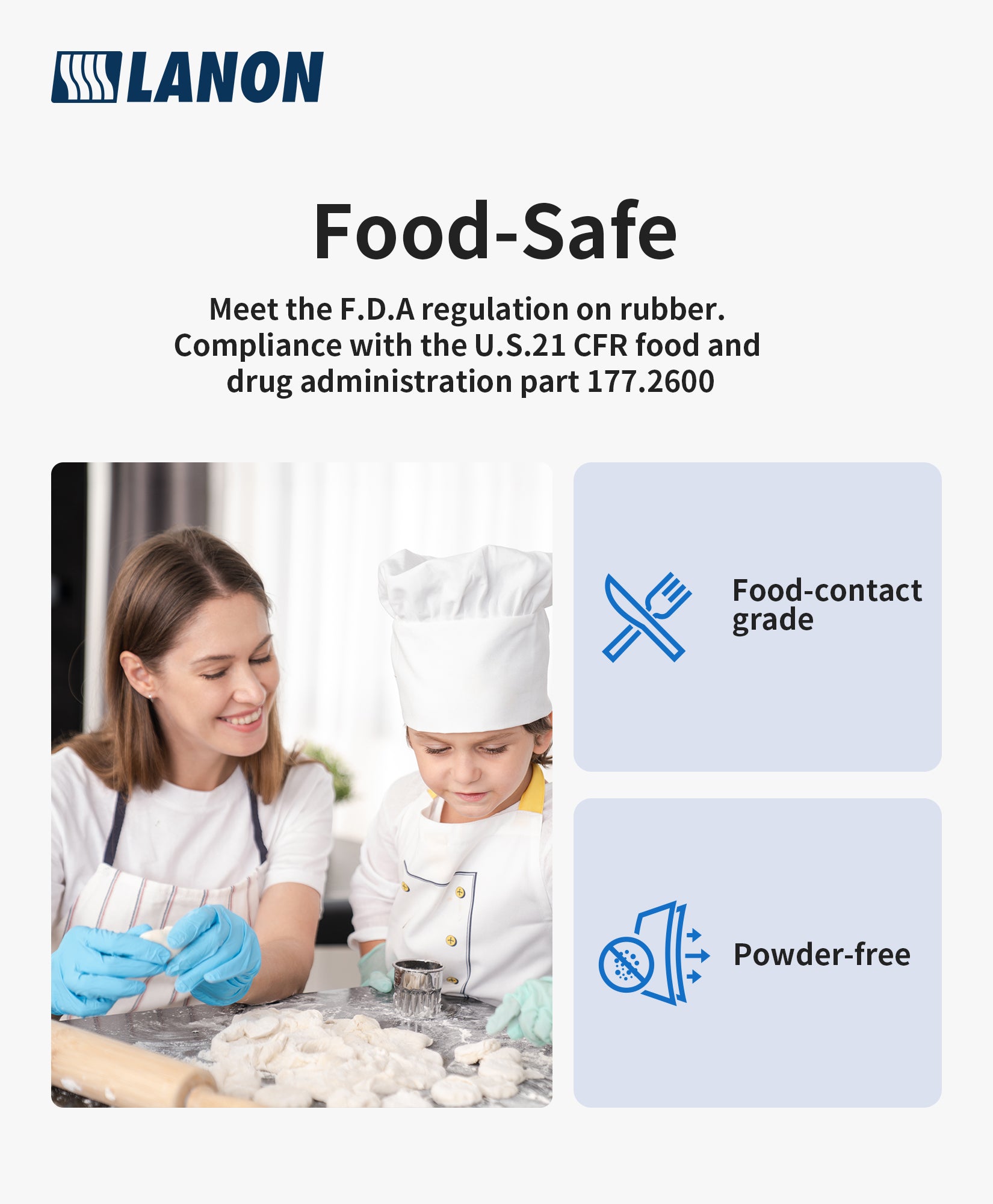 LD65 | Disposable Nitrile Gloves, Powder-Free, 3.5g