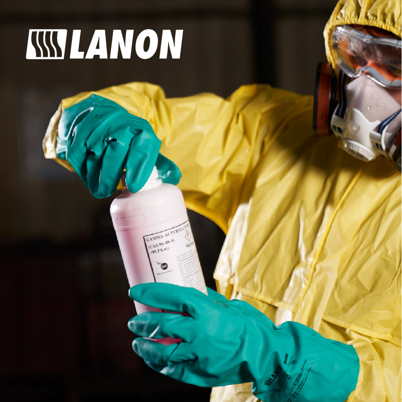 V100 丨 Nitrile Rubber Chemical Protective Gloves