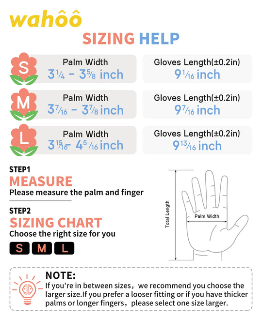 LANON wahoo Breathable Latex Coated Gardening Gloves, 2 Pairs