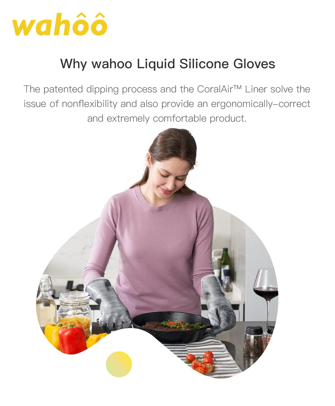 wahoo Liquid Silicone Gloves | Gray