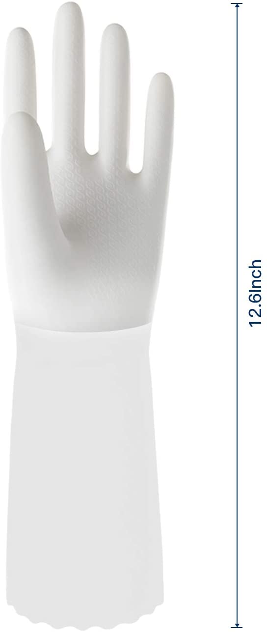 WG01丨 PVC Household Gloves, Semi-Transparent Cuff Designed, 3 Pairs