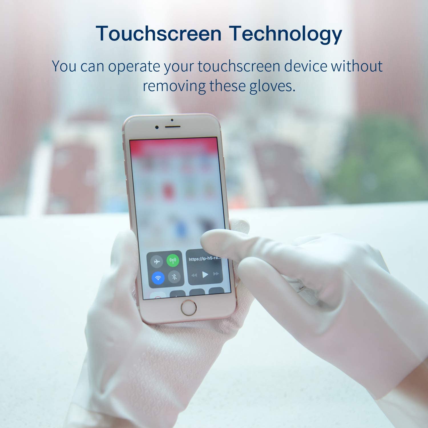 WG01丨 PVC Household Gloves, Semi-Transparent Cuff Designed, 3 Pairs