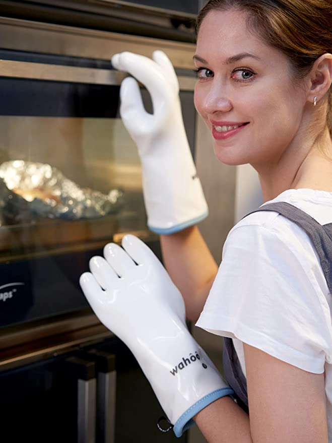 wahoo Liquid Silicone Gloves | White