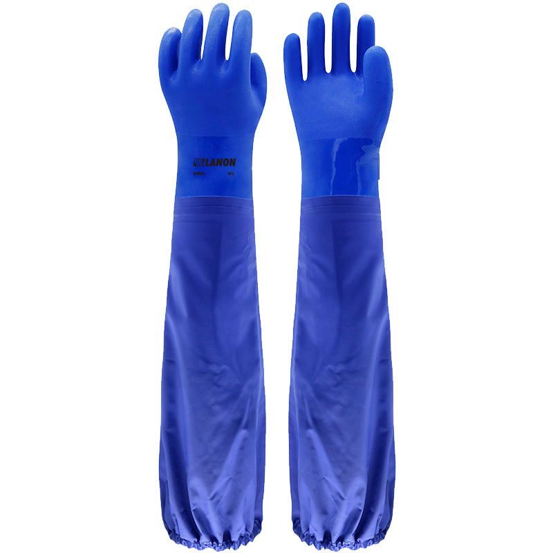 806SL 丨 PVC Extended Sleeve Chemical-Resistant Gloves