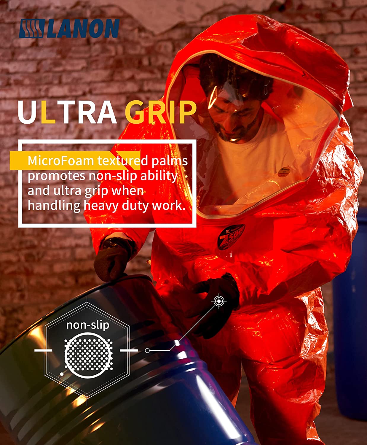 V330BK 丨 Nitrile Chemical Resistant Gloves